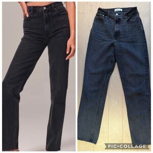 Abercrombie ‘The 90s Straight Ultra High-Rise’ Women’s Jeans - Black
